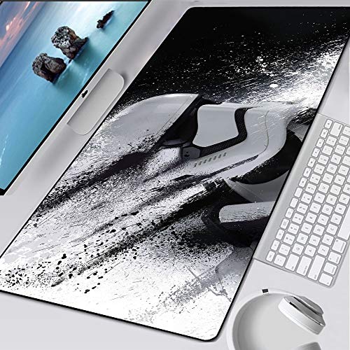 BILIVAN Star Wars Gaming-Mauspad XXL Computer Mousepad Super Large XL Gummi Speed Desk Keyboard Mouse Pad Desktop Gamer Mat (800 x 300 x 3 mm, 4) von BILIVAN