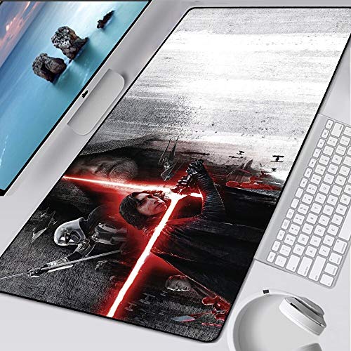 BILIVAN Star Wars Mauspad XXL Computer Mousepad Speed Rubbe Groß Gaming Mauspad Matte Tastatur Schreibtisch Pad PC Desktop Gamer Matten (700 x 300 x 3 mm, 9) von BILIVAN