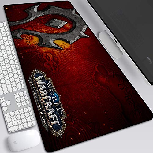 BILIVAN World of Warcraft Gaming-Mauspad, groß, 900 x 400 mm, perfekte Präzision und Geschwindigkeit, Gaming-Mauspad mit 3 mm dicker Basis für Notebooks und PC (4) von BILIVAN