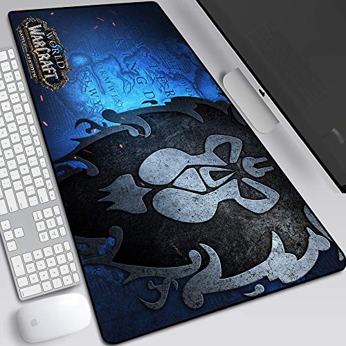 BILIVAN World of Warcraft Gaming-Mauspad, groß, 900 x 400 mm, perfekte Präzision und Geschwindigkeit, Gaming-Mauspad mit 3 mm dicker Basis für Notebooks und PC (5) von BILIVAN