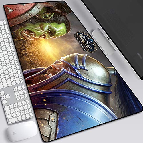 BILIVAN World of Warcraft Gaming-Mauspad, groß, 900 x 400 mm, perfekte Präzision und Geschwindigkeit, Gaming-Mauspad mit 3 mm dicker Basis für Notebooks und PCs (13) von BILIVAN