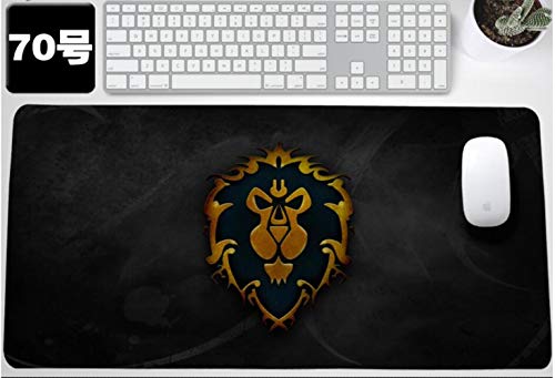 BILIVAN World of Warcraft Gaming-Mauspad, groß, 900 x 400 mm, perfekte Präzision und Geschwindigkeit, Gaming-Mauspad mit 3 mm dicker Basis für Notebooks und PCs (70) von BILIVAN