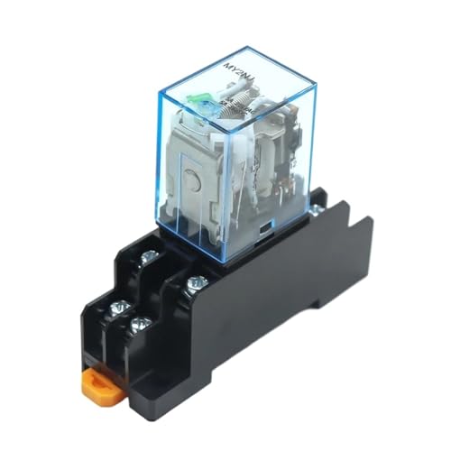 1 STÜCKE MY2NJ MY3NJ MY4NJ Din-schiene Kleine Elektromagnetische Relaisspule Leistungsrelais DC12V DC24V AC24V AC110V AC220V Mit Sockel Basis 2NO 2NC BIMRTGXR(MY3NJ,AC 110V) von BIMRTGXR