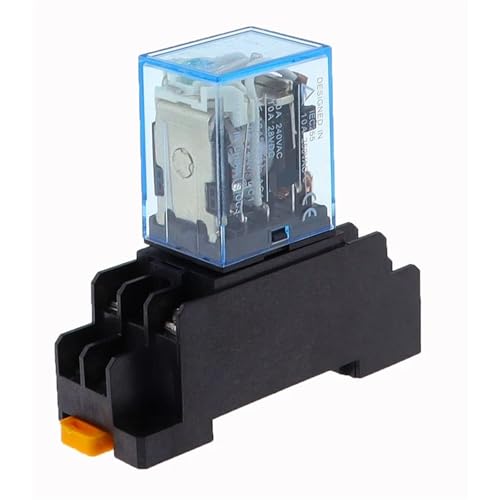 220/240V AC 10A 8PIN Spulenleistungsrelais DPDT LY2NJ HH62P HHC68A-2Z mit Sockelsockel BIMRTGXR(AC 110V) von BIMRTGXR