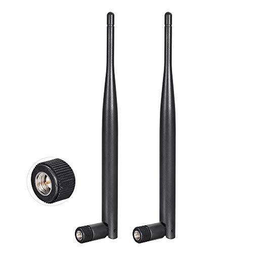 BINGFU 4G LTE Antenne SMA Stecker 6dBi Mobilfunk Antenne 2-Pack Kompatibel mit Wireless CPE Router Hotspot Mobilfunk Gateway Industrieller IoT Router Trail Kamera Spielekamera Außenüberwachungskamera von BINGFU