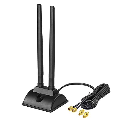 BINGFU 4G LTE Antenne SMA TS9 6dBi Magnetfuß MIMO Network Antenna Signal Amplifier für Telekom, Vodafone, O2, E-Plus LTE CPE Broadband Wireless Router Cellular Gateway Modem Huawei Router von BINGFU