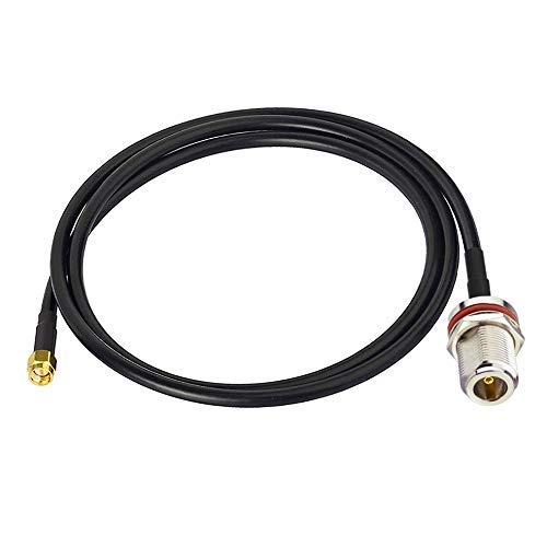 BINGFU SMA-Stecker auf N-Buchse Verlustarmes KSR195-Koaxialadapterkabel1 m Kompatibel mit 4G LTE WLAN-Router-Gateway Mobilfunk RTL SDR USB ADS-B Empfänger von BINGFU