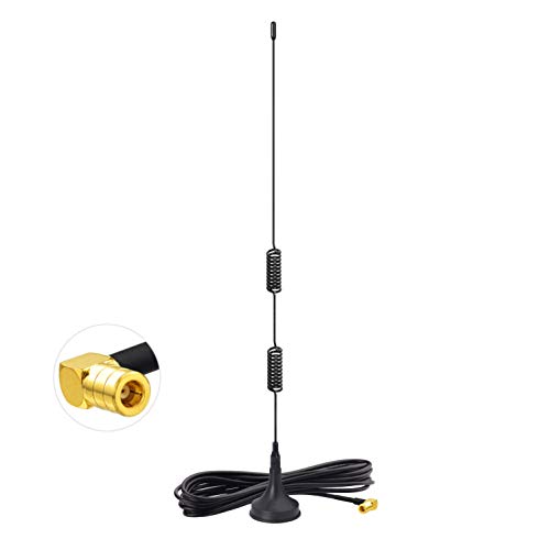 Bingfu Auto DAB Radio Antenne SMB Stecker Magnetfuß für Fahrzeug LKW SUV RV Marine Boot Stereo Audio Head Unit CD Media Receiver Player von BINGFU