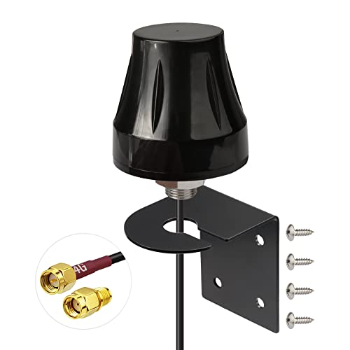 Bingfu 4G LTE 5dBi SMA Stecker Antenne Feste Außenhalterung Wandhalterung wasserdichte Antenne für 4G LTE Router Cellular Gateway Home Phone Modem Game Trail Kamera von BINGFU
