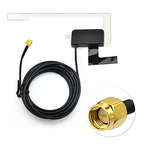 Bingfu DAB+ Autoradio Antenne SMA Stecker Adapter Windschutzscheibe Antenne mit 3m 9.8ft Verlängerungskabel Kompatibel mit DAB+ Autoradio Stereo Head Unit Empfänger Tuner von BINGFU