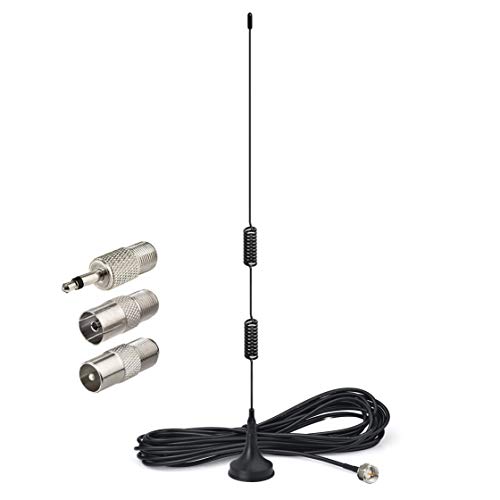 Bingfu DAB UKW FM Radio Antenne mit Magnetfuß 3M Verlängerungskabel Kompatibel mit Denon Pioneer Yamaha Marantz Sherwood Digitales Radio Bluetooth Stereoempfänger Audio Vedio Heimkinoempfänger von BINGFU