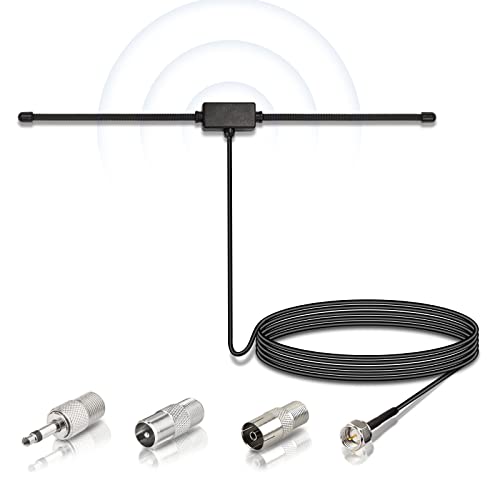 Bingfu DAB UKW Radio Antenne FM Dipolantenne mit 3m Verlängerungskabel für Tragbaren Radio-Tuner Stereo-Empfänger AV-Empfänger Stereo-Verstärker HiFi-Receiver Bingfu DAB UKW Radio Antenne FM Dipolantenne mit 3m Verlängerungskabel für Tragbaren Radio-Tuner Stereo-Empfänger AV-Empfänger Stereo-Verstärker HiFi-Receiver von BINGFU