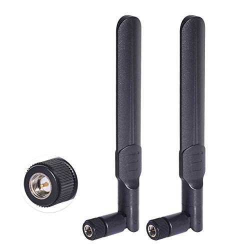 Bingfu Dualband WLAN Antenne 2,4/5,8 GHz 8 dBi SMA-Stecker Antenne (2er-Pack) für Drahtlose Vedio Security IP-Kamera Rekorder Überwachungsrekorder LKW-Anhänger Rückfahr-Rückfahrkamera Umkehrmonitor von BINGFU