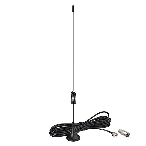 Bingfu FM UKW Radio Antenne F Stecker Magnetfuß Zimmerantenne mit 2M Verlängerungskabel Kompatibel mit Tragbaren Radio-Tuner Stereo-Empfänger AV-Empfänger Stereo-Verstärker HiFi-Receiver von BINGFU