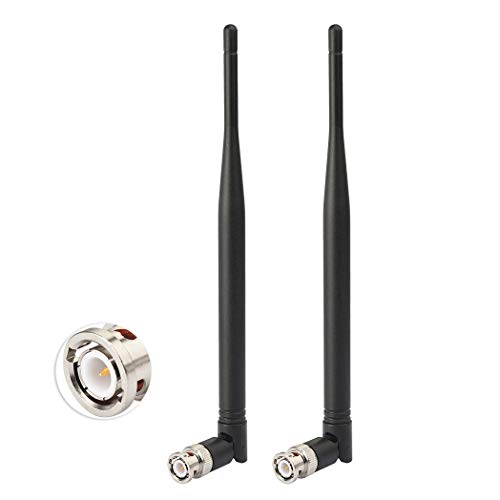 Bingfu Funkmikrofon Empfänger Antenne UHF 470MHz-960MHz BNC-Steckerantenne (2 Stück) für Funkmikrofonsystem Empfänger Remote Digital Audio Mic Empfänger Verstärker Tuner Sender Gerät von BINGFU