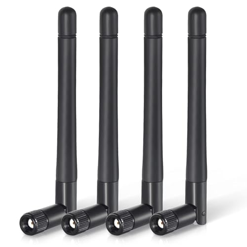 Bingfu WLAN Antenne Dualband 2,4 GHz 5 GHz 5,8 GHz 3dBi MIMO RP-SMA Stecker Antenne für WLAN-Router Drahtlose Netzwerkkarte USB-Adapter Sicherheit IP-Kamera Videoüberwachung Monitor Bluetooth, 4-Stück Bingfu WLAN Antenne Dualband 2,4 GHz 5 GHz 5,8 GHz 3dBi MIMO RP-SMA Stecker Antenne für WLAN-Router Drahtlose Netzwerkkarte USB-Adapter Sicherheit IP-Kamera Videoüberwachung Monitor Bluetooth, 4-Stück von BINGFU