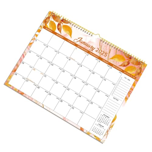 2025 Wandkalender Monatskalender Planer 12 Monate Referenzen von 01/2025 bis 12/2025 für Büro Schule Zuhause von BINGGA