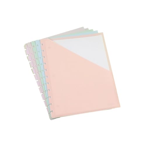 5 x 11-fach gelochte Ordner-Trennblätter mit Tasche, 3-fach gelochtes Nachfüllpapier für Ordner, Notizbuch, Tagebuch, Planer 5 x 11-fach gelochte Ordner-Trennblätter mit Tasche, 3-fach gelochtes Nachfüllpapier für Ordner, Notizbuch, Tagebuch, Planer von BINGGA