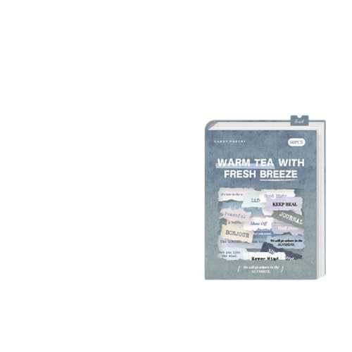 50 Blatt Englische Papier-Collagen, Aufkleber für Kunstjournale und Geschenke, Verpackung, Tagebuch, Dekoration, englischer Buchstaben-Aufkleber von BINGGA