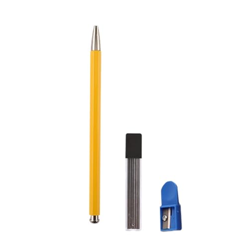 BINGGA Automatischer Tintenloser Metallstift mit Spitzer und Nachfüllungen, Metall-Druckbleistift für Studenten, Schreiben, Zeichnen, Skizzieren BINGGA Automatischer Tintenloser Metallstift mit Spitzer und Nachfüllungen, Metall-Druckbleistift für Studenten, Schreiben, Zeichnen, Skizzieren von BINGGA