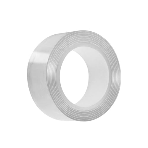 BINGGA Großes transparentes Klebeband, doppelseitiges Klebeband, Heimdekorationsband, 1 m/2 m/3 m, für flexible Befestigung in Häusern und Büros von BINGGA