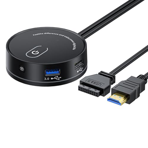 Desktop-Netzschalter mit USB und 3,5 mm auditiver externer PC startet die Power-Taste für stromlinienförmige Arbeitsbereiche Desktop-Netzschalter mit USB und 3,5 mm auditiver externer PC startet die Power-Taste für stromlinienförmige Arbeitsbereiche von BINGGA