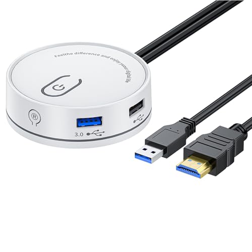 Desktop-Netzschalter mit USB und 3,5 mm auditiver externer PC startet die Power-Taste für stromlinienförmige Arbeitsbereiche von BINGGA