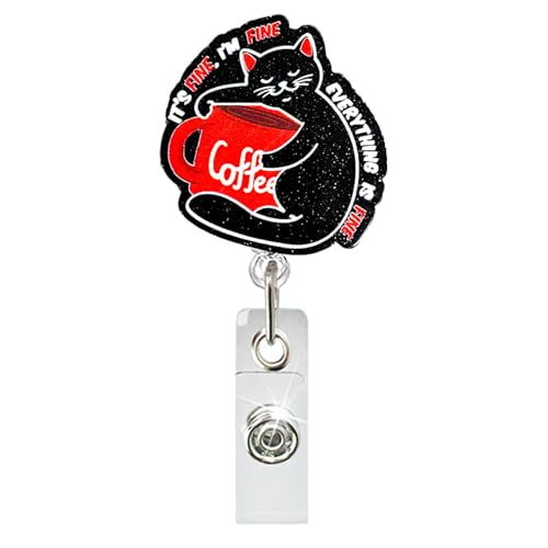 Krankenschwestern, Arzt-Abzeichen, Spulen-Halter, Cartoon-Acryl-Abzeichenhalter mit Clip, einziehbare Abzeichenrollen von BINGGA