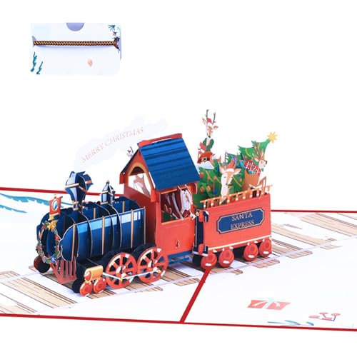 Kreative 3D-Weihnachtskarte mit handgewebten, stilvollen Grußkarten, Ornament, bunte Urlaubsdekorationen von BINGGA