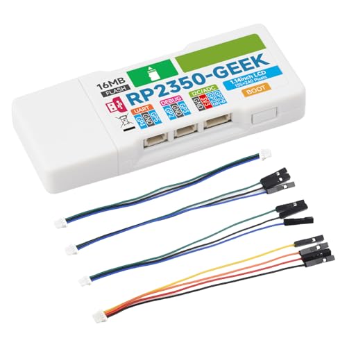 RP2350 Mikrocontroller-Entwicklungsplatine mit USB TypeA und LCD-Bildschirm, 3,8 cm (1,14 Zoll) von BINGGA
