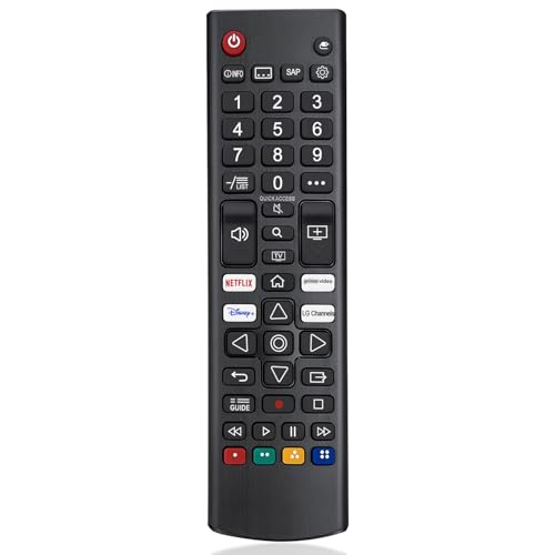 Universal-Fernbedienung für LG TV-Fernbedienung, kompatibel mit allen LG LED OLED LCD Webos 4K 8K HDR HDTV UHD Smart TV mit Disney Plus, Video, Kanäle Taste, Netflix Universal-Fernbedienung für LG TV-Fernbedienung, kompatibel mit allen LG LED OLED LCD Webos 4K 8K HDR HDTV UHD Smart TV mit Disney Plus, Video, Kanäle Taste, Netflix von BINGKELE