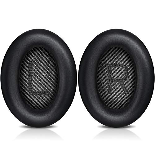 Bingle Kissen Premium Bose QC35 Ohrpolster Ersatzohrpolster - Kompatibel mit QuietComfort 35 & 35 ii Headphones (1 Paar Schwarz) von BINGLE
