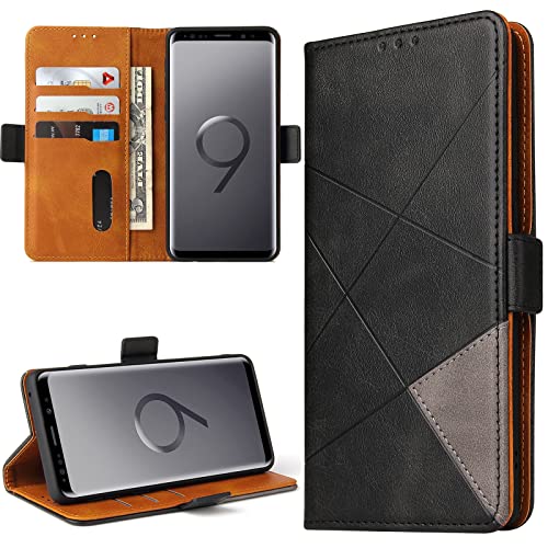 BININIBI Handyhülle für Samsung Galaxy S9, Handytasche Klappbar für Galaxy S9, Klapphülle Hülle für Samsung S9 mit Standfunktion/Kartenfach/Magnetisch, Schwarz BININIBI Handyhülle für Samsung Galaxy S9, Handytasche Klappbar für Galaxy S9, Klapphülle Hülle für Samsung S9 mit Standfunktion/Kartenfach/Magnetisch, Schwarz von BININIBI
