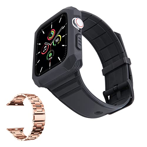 BINLUN Edelstahlarmband kompatibel mit Apple Watch Metallarmband 38 mm 40 mm 41 mm 42 mm 44 mm 45 mm für iWatch Bands Serie 7/SE/6/5/4/3/2/1 von BINLUN