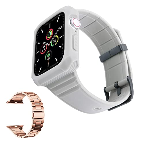 BINLUN Edelstahlarmband kompatibel mit Apple Watch Metallarmband 38 mm 40 mm 41 mm 42 mm 44 mm 45 mm für iWatch Bands Serie 7/SE/6/5/4/3/2/1 von BINLUN