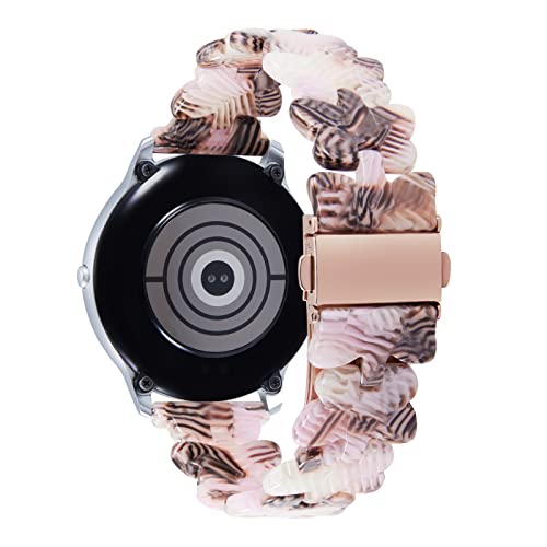 BINLUN Uhrenarmbänder 20mm 22mm Kunstharz Mode Schmetterlings Smartwatch Armbänder 6 Farben Schnellverschluss Leichtgewicht Ersatzbänder für Auswahl Gold/Rose-Gold-Schnalle(Grau,Roségoldene Schnalle) BINLUN Uhrenarmbänder 20mm 22mm Kunstharz Mode Schmetterlings Smartwatch Armbänder 6 Farben Schnellverschluss Leichtgewicht Ersatzbänder für Auswahl Gold/Rose-Gold-Schnalle(Grau,Roségoldene Schnalle) von BINLUN