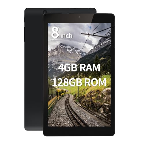 BINTEC Mini 5 8 Zoll Tablet Windows 10 4 GB RAM 128 GB EMMC, ultradünn und leicht, 366 g, High-Speed und leise, kabelloses WLAN, Micro-USB-Hochleistungs-Tablet (schwarz) von BINTEC