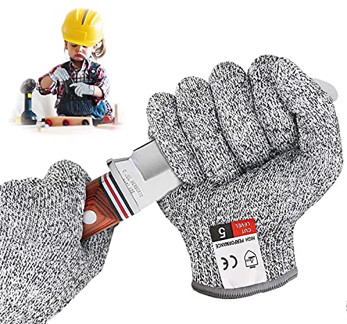 BINXIRUI Schnitzhandschuh Kinder, Schnitthandschuhe für Kinder, Ostergeschenke Kinder, Schnitzmesser Kinder, Säge Kinder, Kindermesser, Kids Werkzeug, Geeignet für 3-5 Jährige von BINXIRUI