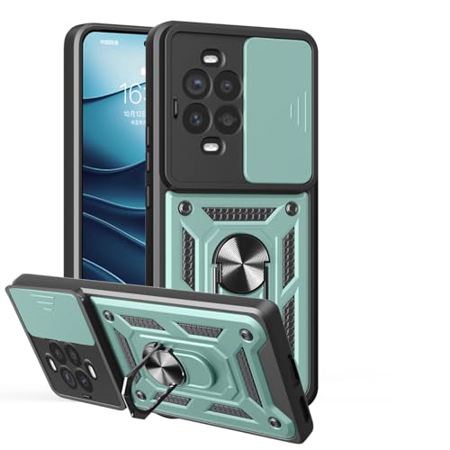Schutzhülle für Huawei Nova 13 Pro, strapazierfähig, mit Ständer, stoßfest, Kamera-Gleitschutz, magnetische Autohalterung, Ringhalterung, Stoßstange, für Huawei Nova 13 Pro (Grün) von BIOPLJ