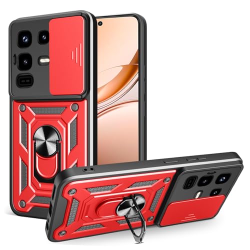 Schutzhülle für Infinix Note 50 Pro 4G, strapazierfähig, mit Ständer, stoßfest, Kamera-Gleitschutz, magnetische Autohalterung, Ringhalterung, Stoßstange, für Infinix Note 50 4G, Rot Schutzhülle für Infinix Note 50 Pro 4G, strapazierfähig, mit Ständer, stoßfest, Kamera-Gleitschutz, magnetische Autohalterung, Ringhalterung, Stoßstange, für Infinix Note 50 4G, Rot von BIOPLJ
