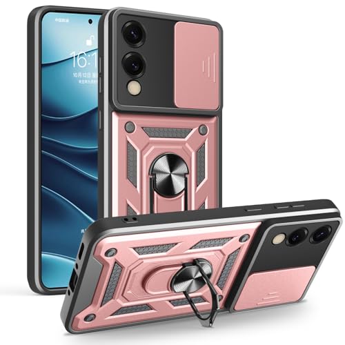 Schutzhülle für Samsung Galaxy S25 Edge 5G, strapazierfähig, mit Ständer, stoßfest, Kamera-Gleitschutz, magnetische Autohalterung, Ringhalterung, Stoßstange, für Samsung Galaxy S25 Edge (Roségold) Schutzhülle für Samsung Galaxy S25 Edge 5G, strapazierfähig, mit Ständer, stoßfest, Kamera-Gleitschutz, magnetische Autohalterung, Ringhalterung, Stoßstange, für Samsung Galaxy S25 Edge (Roségold) von BIOPLJ
