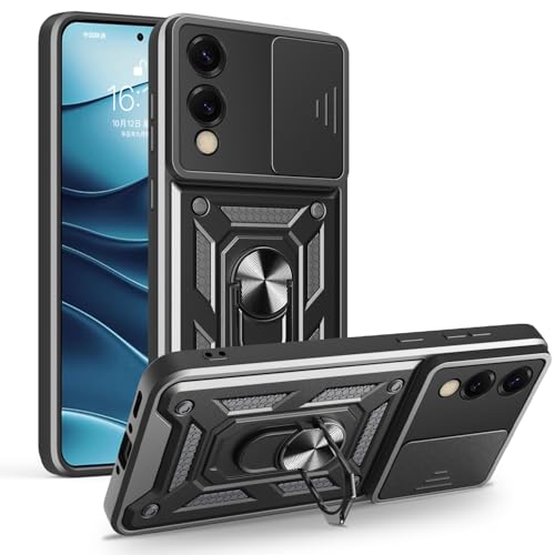 Schutzhülle für Samsung Galaxy S25 Edge 5G, strapazierfähig, mit Ständer, stoßfest, Kamera-Gleitschutz, magnetische Autohalterung, Ringhalterung, Stoßstange, für Samsung Galaxy S25 Edge (Schwarz) Schutzhülle für Samsung Galaxy S25 Edge 5G, strapazierfähig, mit Ständer, stoßfest, Kamera-Gleitschutz, magnetische Autohalterung, Ringhalterung, Stoßstange, für Samsung Galaxy S25 Edge (Schwarz) von BIOPLJ