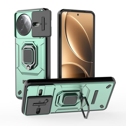 Schutzhülle für Xiaomi Poco F7 Pro, strapazierfähig, mit Ständer, stoßfest, Kamera-Gleitschutz, magnetische Autohalterung, Ringhalterung, Stoßstange, für Xiaomi Poco F7 Ultra (Grün, Poco F7 Ultra) Schutzhülle für Xiaomi Poco F7 Pro, strapazierfähig, mit Ständer, stoßfest, Kamera-Gleitschutz, magnetische Autohalterung, Ringhalterung, Stoßstange, für Xiaomi Poco F7 Ultra (Grün, Poco F7 Ultra) von BIOPLJ
