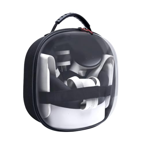 BIOSA Tragetasche Kompatibel mit Quest 3S Zubehör VR Headset Game Controller, Reisen Lagerung Tragetasche mit Netztasche for Quest 3S, Hartschalen Tragetasche von for Zuhause von BIOSA
