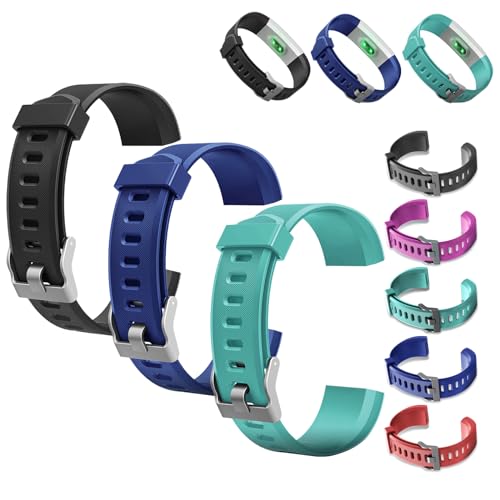 Ersatz-Armbänder for ID115Plus HR Smart Watch, Verstellbare Bänder mit buntes, ID115Plus HR Smart Watch Zubehör, Ersatzbänder von BIOSA