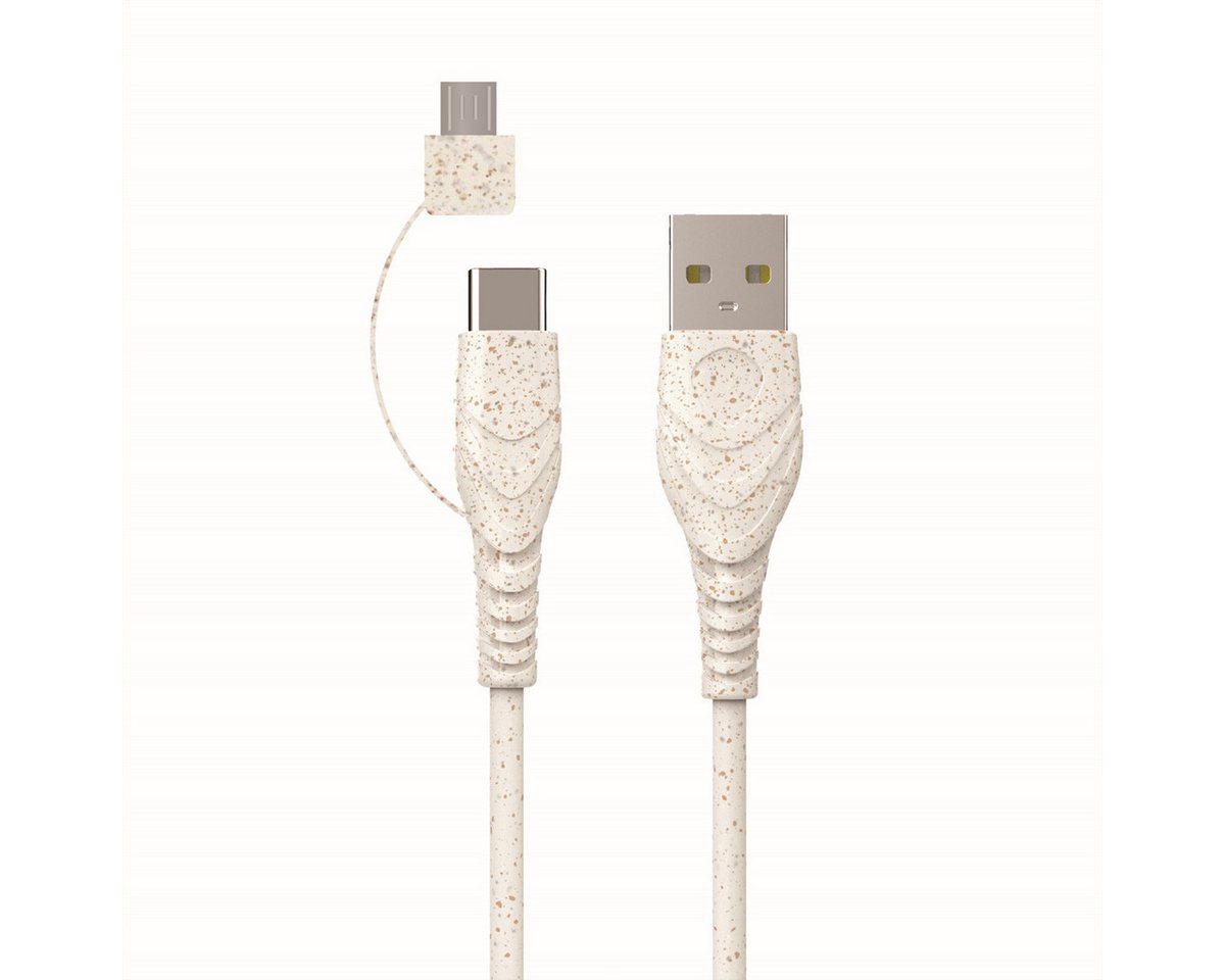 BIOnd BIO-12-TCM USB-C to Type-C+Micro 3A Cable USB-Kabel, USB Typ C (USB-C) Männlich (Stecker), USB Typ C (USB-C) Männlich (Stecker) (120.0 cm) von BIOnd