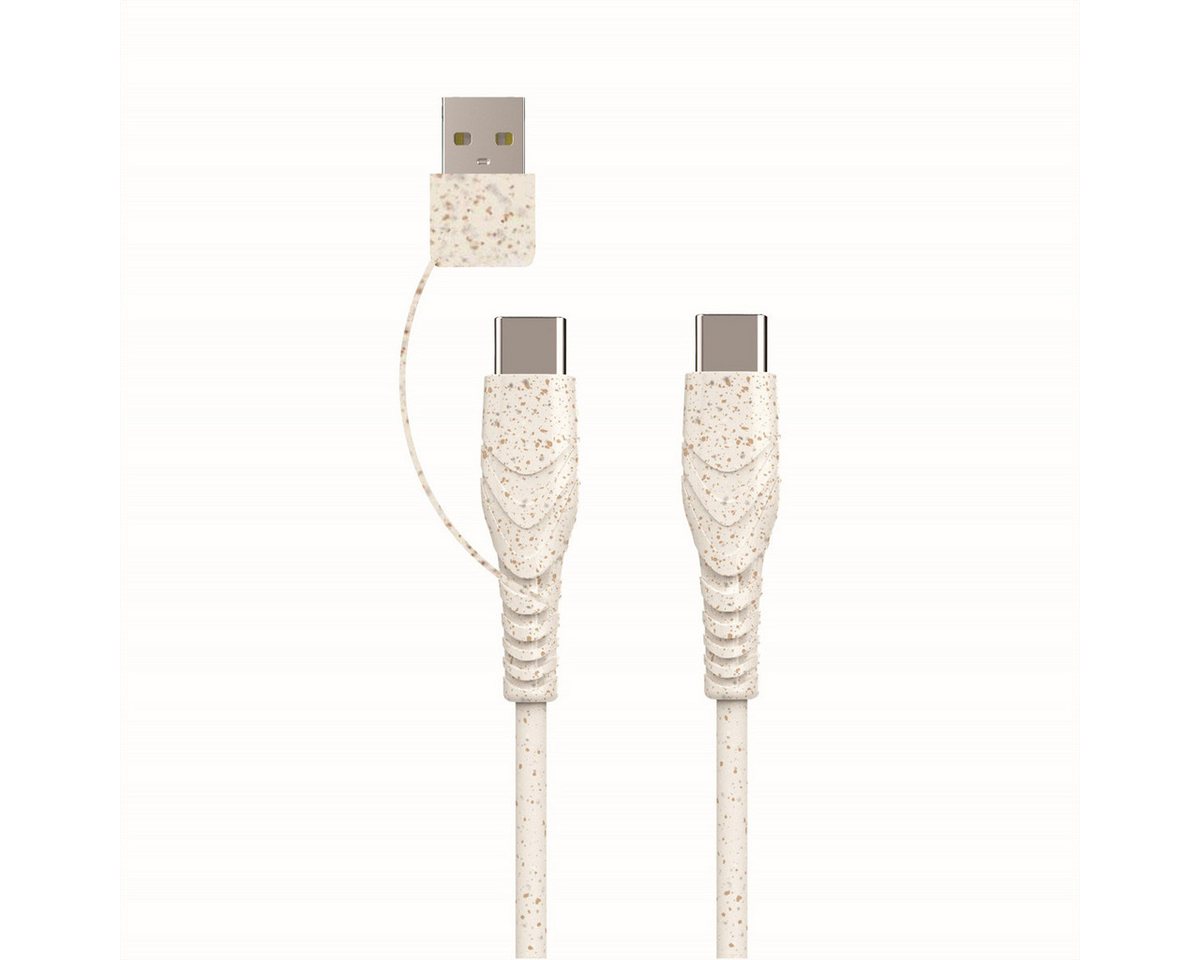 BIOnd BIO-CT-TC USB-C to Type-C+A 3A Cable USB-Kabel, USB Typ C (USB-C) Männlich (Stecker), USB Typ C (USB-C) Männlich (Stecker) (120.0 cm) von BIOnd