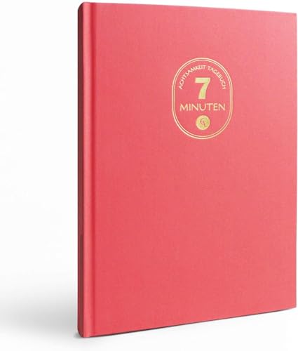 BIROYAL 7 Minuten Achtsamkeitstagebuch - 7 Minuten Tagebuch - Achtsamkeitstagebuch und Dankbarkeitstagebuch in Einem mit viel Platz auf 128 Seiten - 11 Minute Journal für Produktivität von BIROYAL