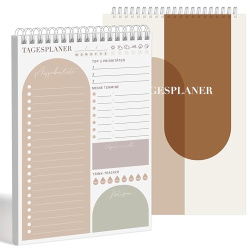 BIROYAL Tagesplaner Block A5, 60 Seiten - undatierte To Do Planer für tägliche Aufgaben, Checklisten, Zeitplan, To-Do-Liste, Termine, Notizen, Mahlzeiten, Wasseraufnahme, Habit Tracker BIROYAL Tagesplaner Block A5, 60 Seiten - undatierte To Do Planer für tägliche Aufgaben, Checklisten, Zeitplan, To-Do-Liste, Termine, Notizen, Mahlzeiten, Wasseraufnahme, Habit Tracker von BIROYAL