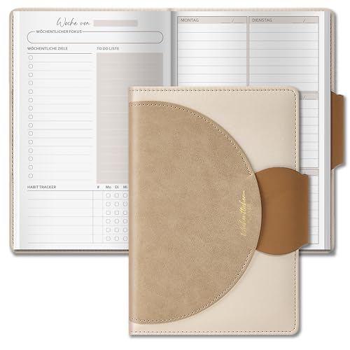 BIROYAL Undatierter Wochenplaner | Terminplaner A5 | wöchentlicher Terminkalender mit To-Do-Liste, großem Notizfeld | 64 Blatt Terminplaner auf Deutsch mit Hardcover | Planer BIROYAL Undatierter Wochenplaner | Terminplaner A5 | wöchentlicher Terminkalender mit To-Do-Liste, großem Notizfeld | 64 Blatt Terminplaner auf Deutsch mit Hardcover | Planer von BIROYAL
